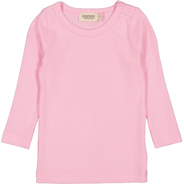 MarMar Modal Fine Rib Pink Blossom Tani Bluse