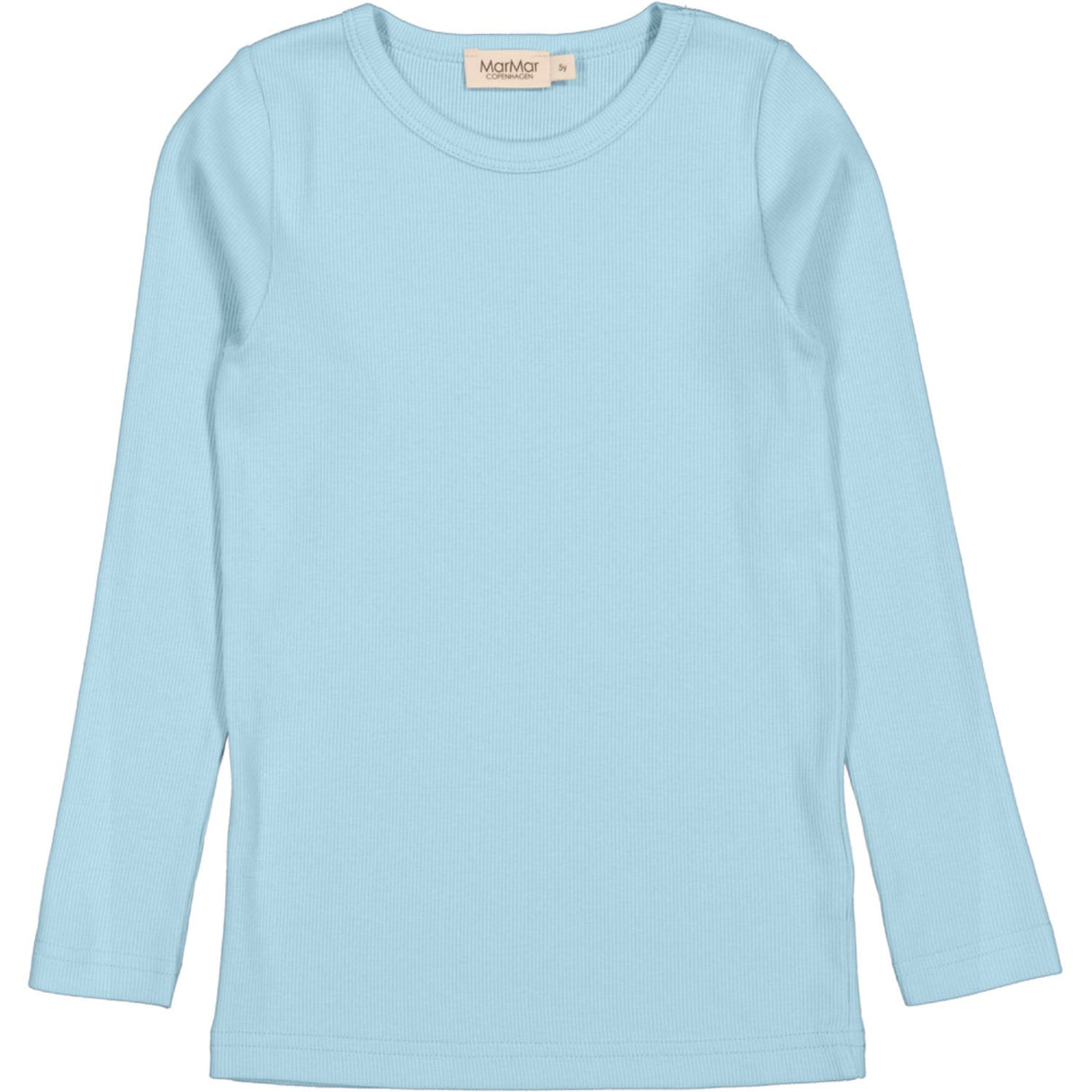 MarMar Modal Fine Rib Heavenly Blue Tani Bluse