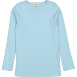 MarMar Modal Fine Rib Heavenly Blue Tani Bluse