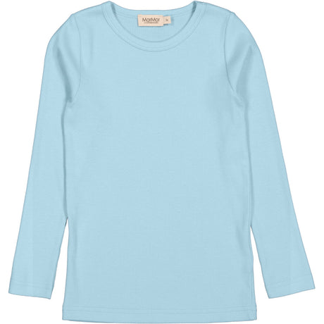 MarMar Modal Fine Rib Heavenly Blue Tani Bluse
