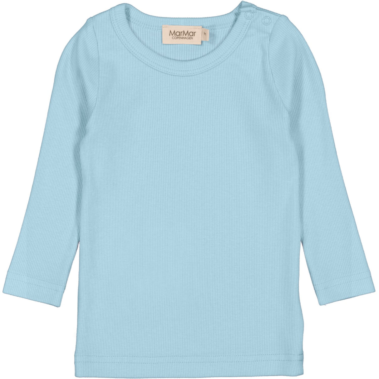 MarMar Modal Fine Rib Heavenly Blue Tani Bluse