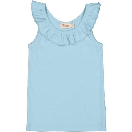 MarMar Modal Fine Rib Heavenly Blue Tamar Top