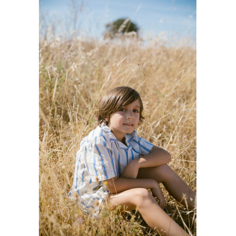 MarMar Cotton Stripes Chambray Stripe Tage T-shirt