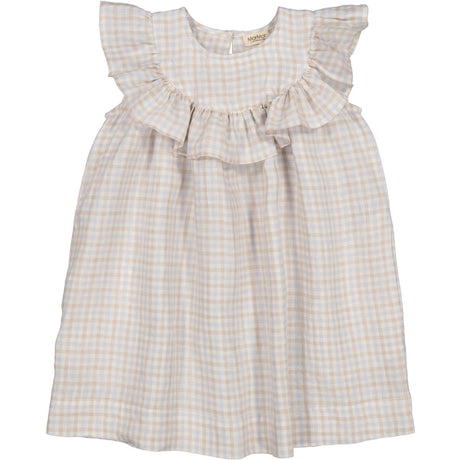 MarMar Fine Linen Summer Check Drine SS Kjole