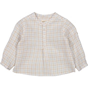 MarMar Fine Linen Summer Check Totoro Skjorte