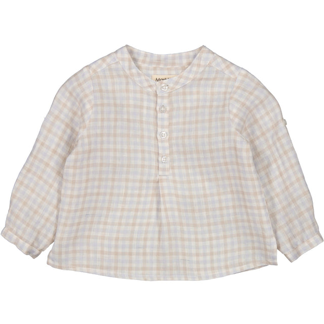 MarMar Fine Linen Summer Check Totoro Skjorte