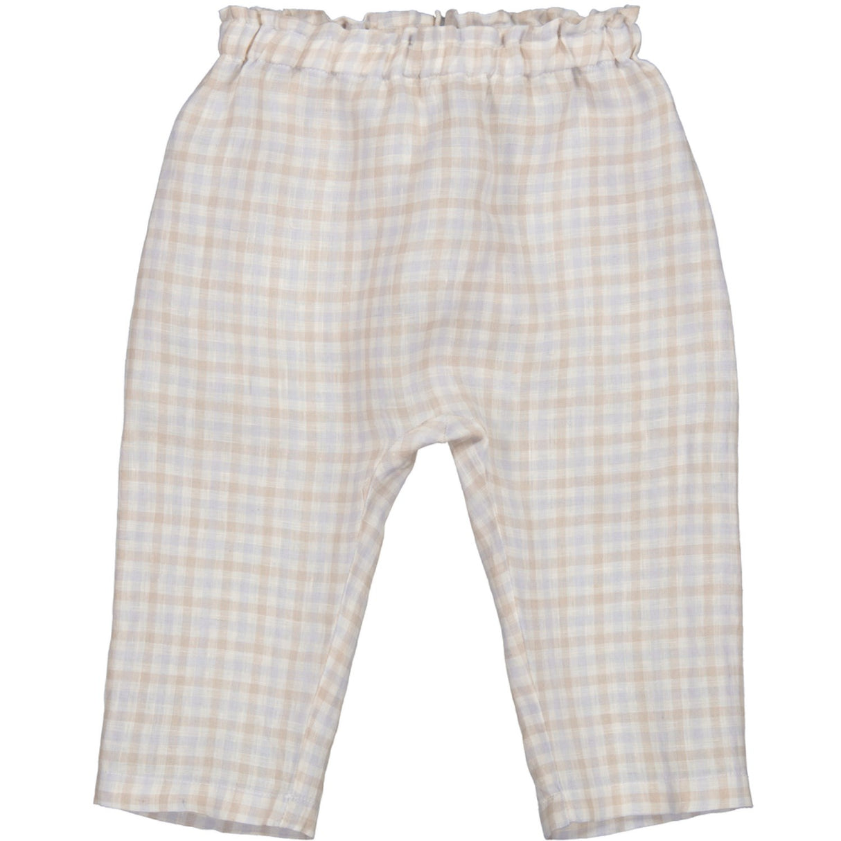 MarMar Fine Linen Summer Check Panu L Bukser