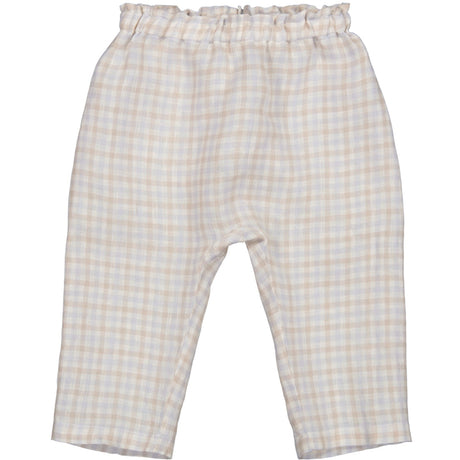 MarMar Fine Linen Summer Check Panu L Bukser