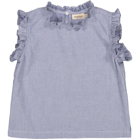 MarMar Fine Cotton Navy Stripe Tirra Top