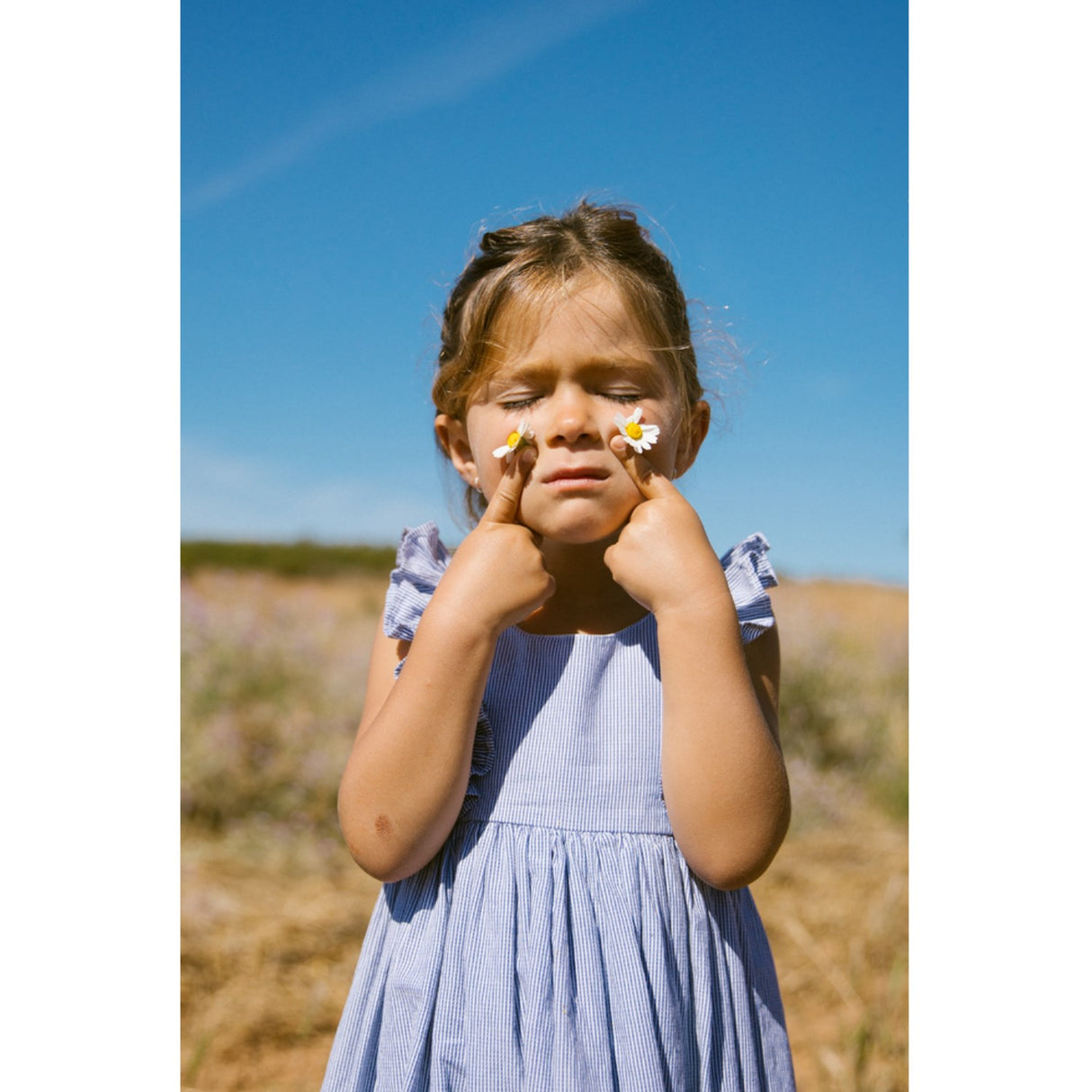 MarMar Fine Cotton Navy Stripe Danita Flæse Kjole