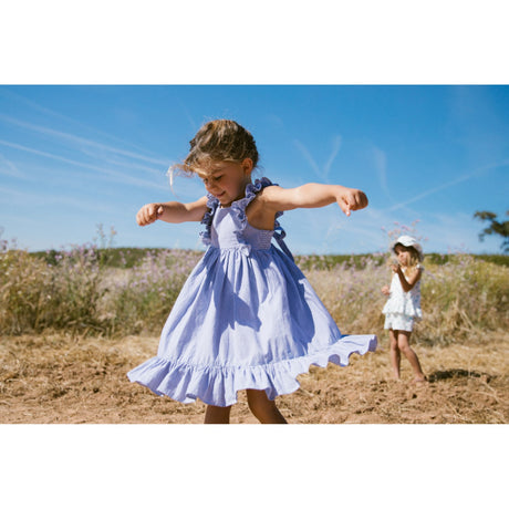 MarMar Fine Cotton Navy Stripe Danita Flæse Kjole