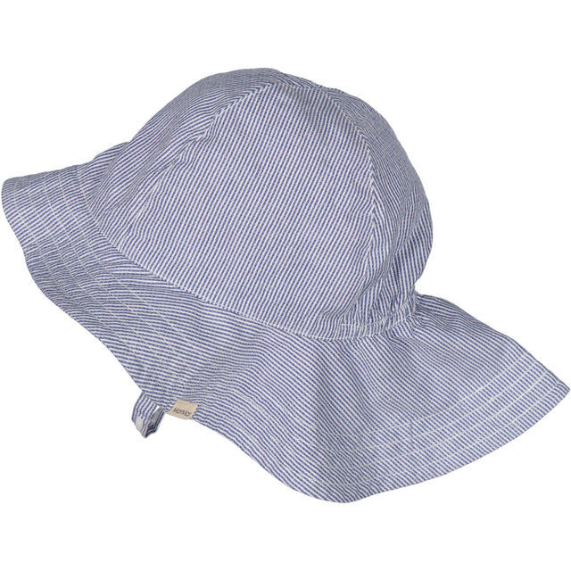 MarMar Fine Cotton Navy Stripe Alba Baby Long Solhat