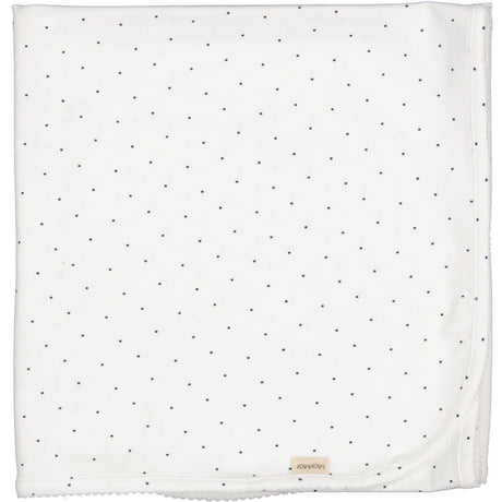 MarMar Modal Smooth Print Blue Dot Alida Tæppe