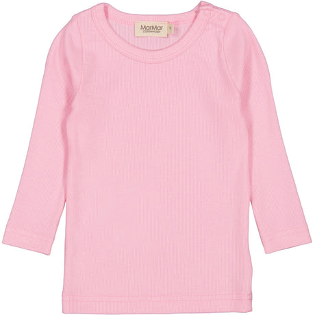 MarMar Modal Fine Rib Pink Blossom Tani Bluse