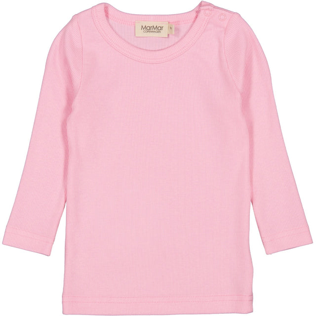 MarMar Modal Fine Rib Pink Blossom Tani Bluse