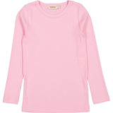 MarMar Modal Fine Rib Pink Blossom Tani Bluse