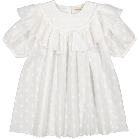 MarMar Dobby Dots Gentle White Delsa Kjole