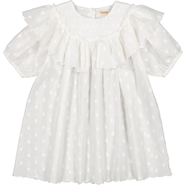 MarMar Dobby Dots Gentle White Delsa Kjole