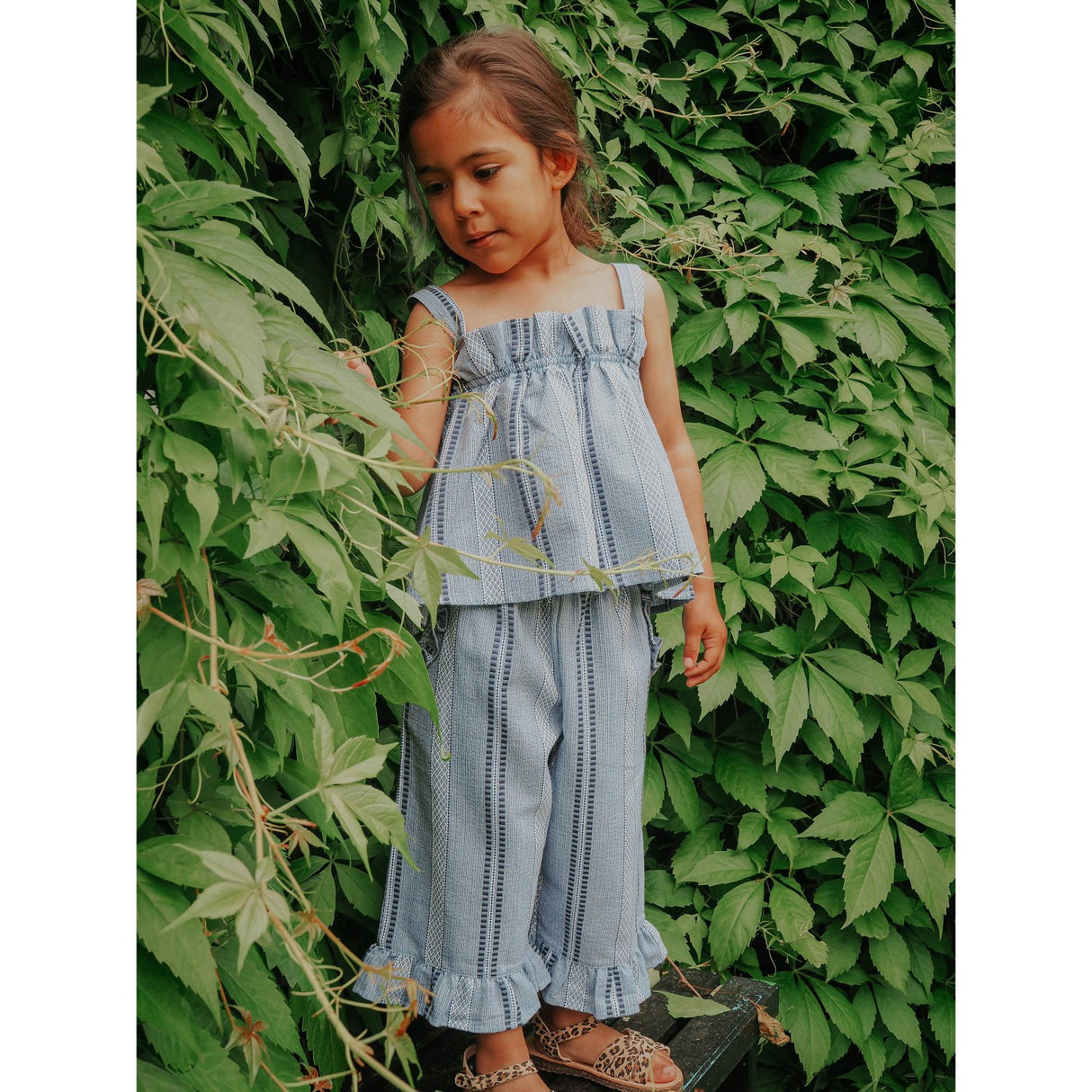 Fliink Navy Amie Ruffle Bukser