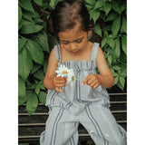 Fliink Navy Amie Ruffle Top