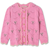 Fliink Begonia Pink Mela Flower Cardigan