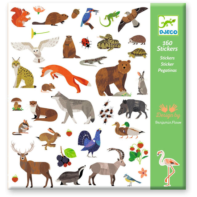 Djeco Klistermærker, Fauna