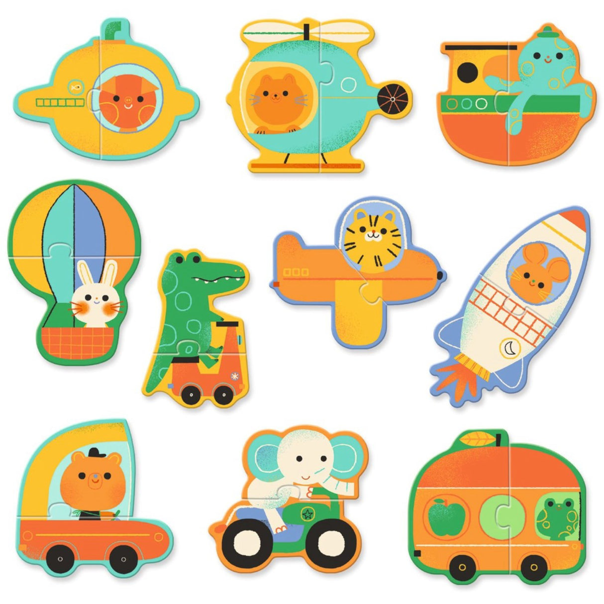 Djeco Puzzle Duo, Transport