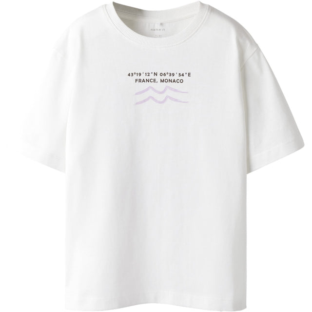 Name It Cloud Dancer Nkfhellia Ss Nreg Top