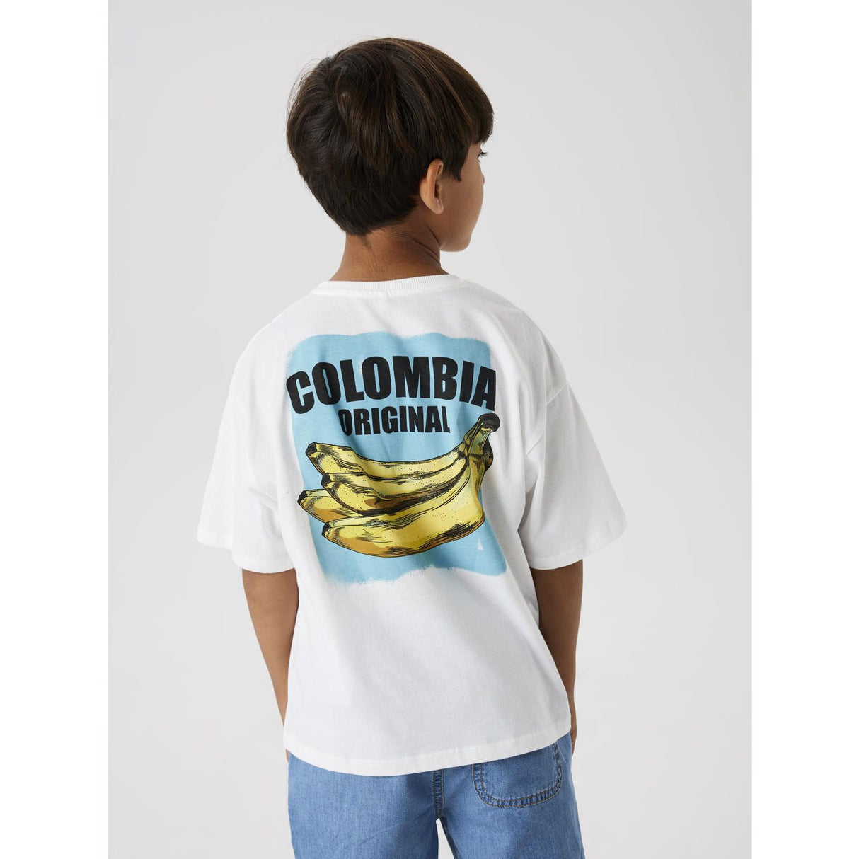 Name It Bright White Milky Blue Nkmjacob Rlx Ss Top Box