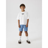 Name It Bright White Milky Blue Nkmjacob Rlx Ss Top Box