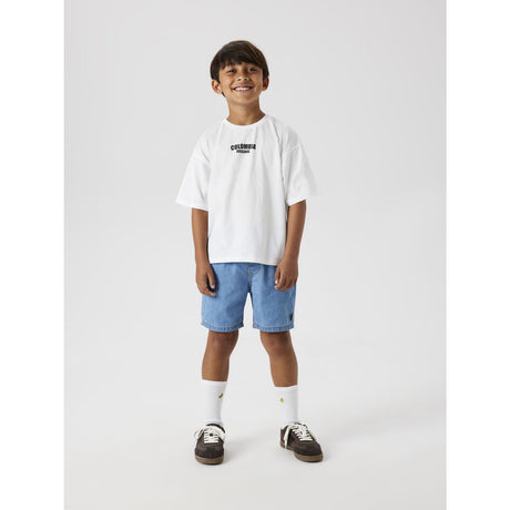 Name It Bright White Milky Blue Nkmjacob Rlx Ss Top Box