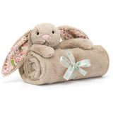 Jellycat Bashful Kanin, Beige Meadow Tæppe
