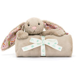 Jellycat Bashful Kanin, Beige Meadow Tæppe