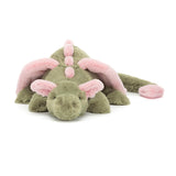 Jellycat Drage Oliven, Mellem 50 Cm