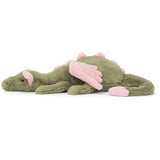 Jellycat Drage Oliven, Mellem 50 Cm