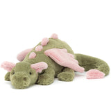 Jellycat Drage Oliven, Mellem 50 Cm