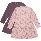 Minymo Misty Rose Sweat Kjole 2-pak