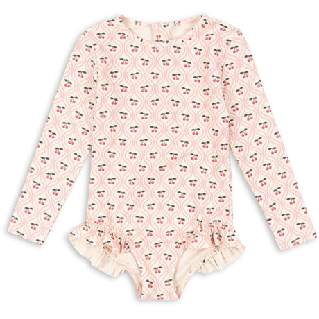 Konges Sløjd Cherry Pink Motif Merle Ls Badedragt Grs