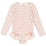 Konges Sløjd Cherry Pink Motif Merle Ls Badedragt Grs