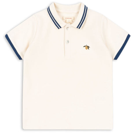 Konges Sløjd Antique White Florian Polo T-Skjorte GOTS