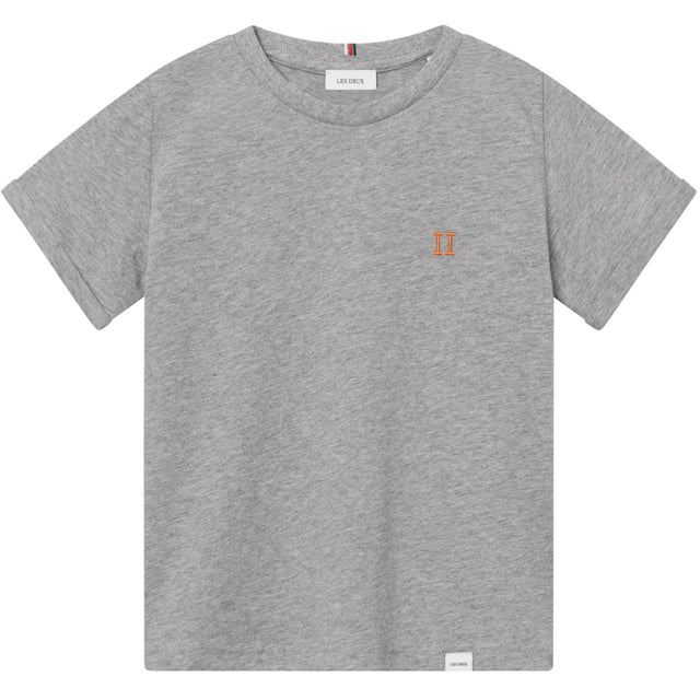 Les Deux Kids Grey Melange/Orange Norregaard T-Shirt Kids