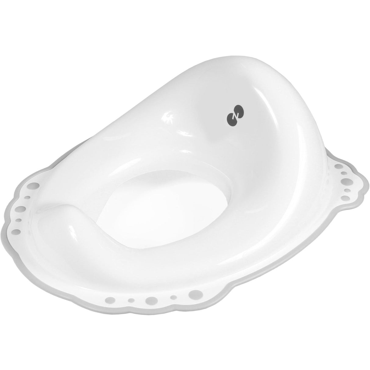 Nordbaby White/Grey Toilet Trainer Sæde Med Anti Slip Mat