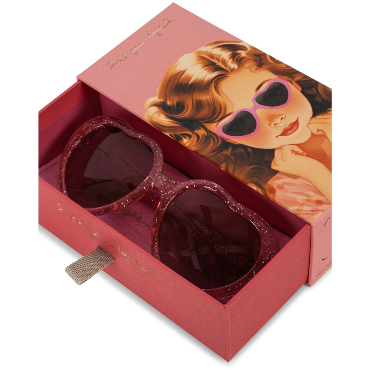 Konges Sløjd Cherry Glitter Solbriller Junior Heart