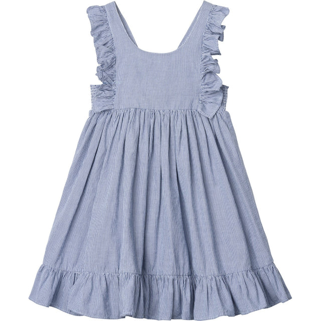 MarMar Fine Cotton Navy Stripe Danita Flæse Kjole