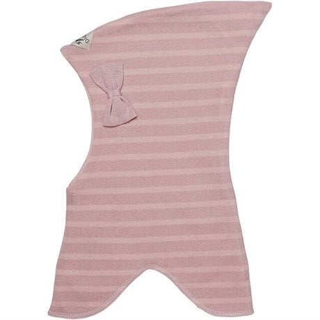 Racing Kids Elefanthue Top Sløjfe 2-lags Stripe Cameo Rose / Dusty Rose