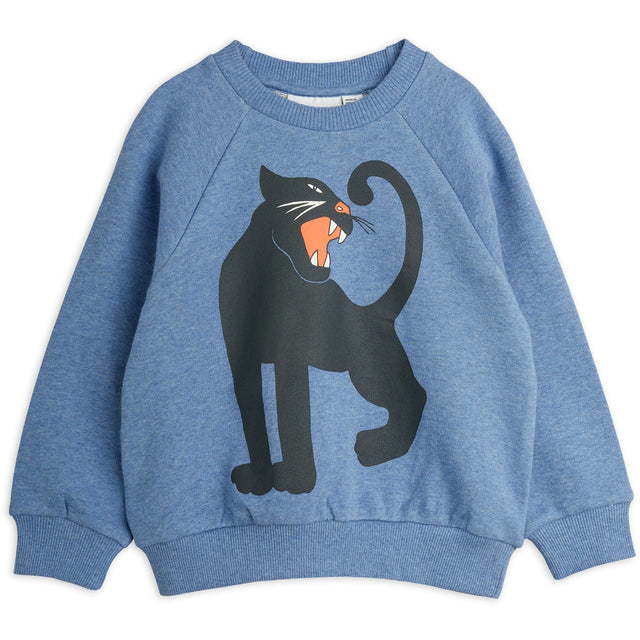 Mini Rodini Blue Panther Sp Melange Sweatshirt