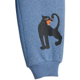 Mini Rodini Blue Panther Sp Melange Sweatpants