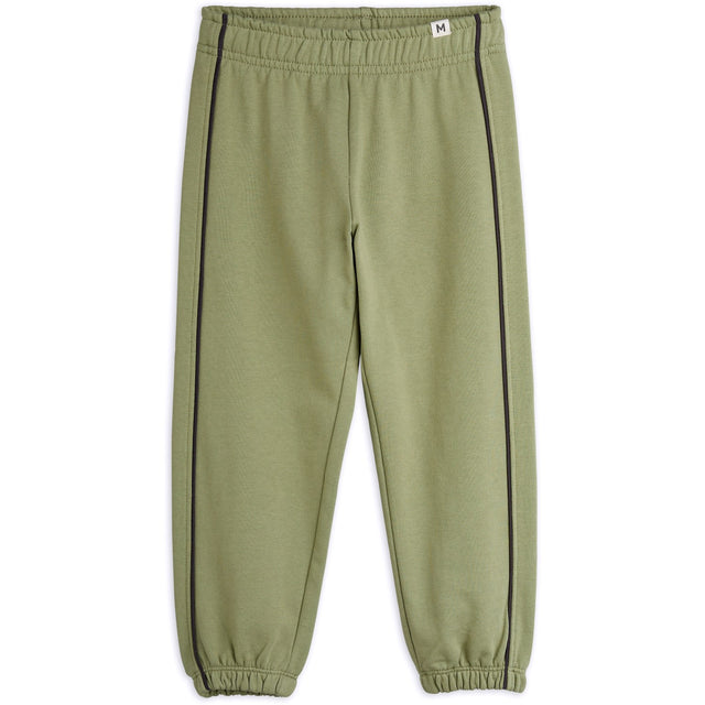Mini Rodini Green Plain Piping Sweatpants