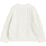 Mini Rodini Offwhite Panda Texture Strik Sweater