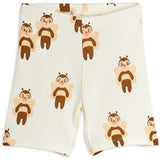 Mini Rodini Offwhite Bees AOP Bike Shorts